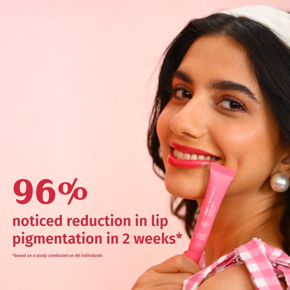 Vilvah Rose Milk Lip Balm With Pink Tint & Enriched With Rose Petals, Vitamin E & Olive Squalane