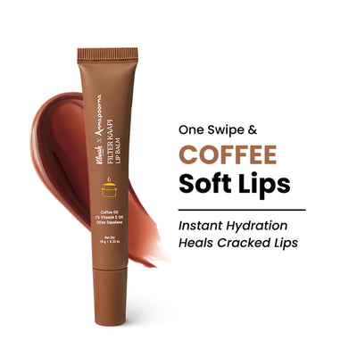 Vilvah Filter Kaapi Lip Balm With Authentic Coffee Extract Brown Tint Balm For Dry & Chapped Lips