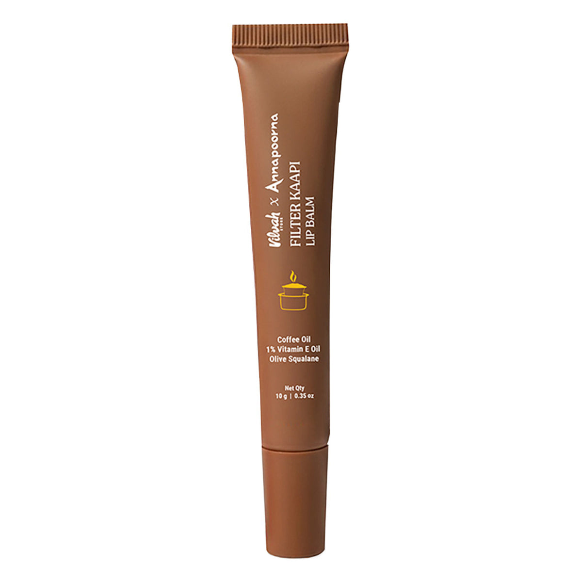 Vilvah Filter Kaapi Lip Balm With Authentic Coffee Extract Brown Tint Balm For Dry & Chapped Lips
