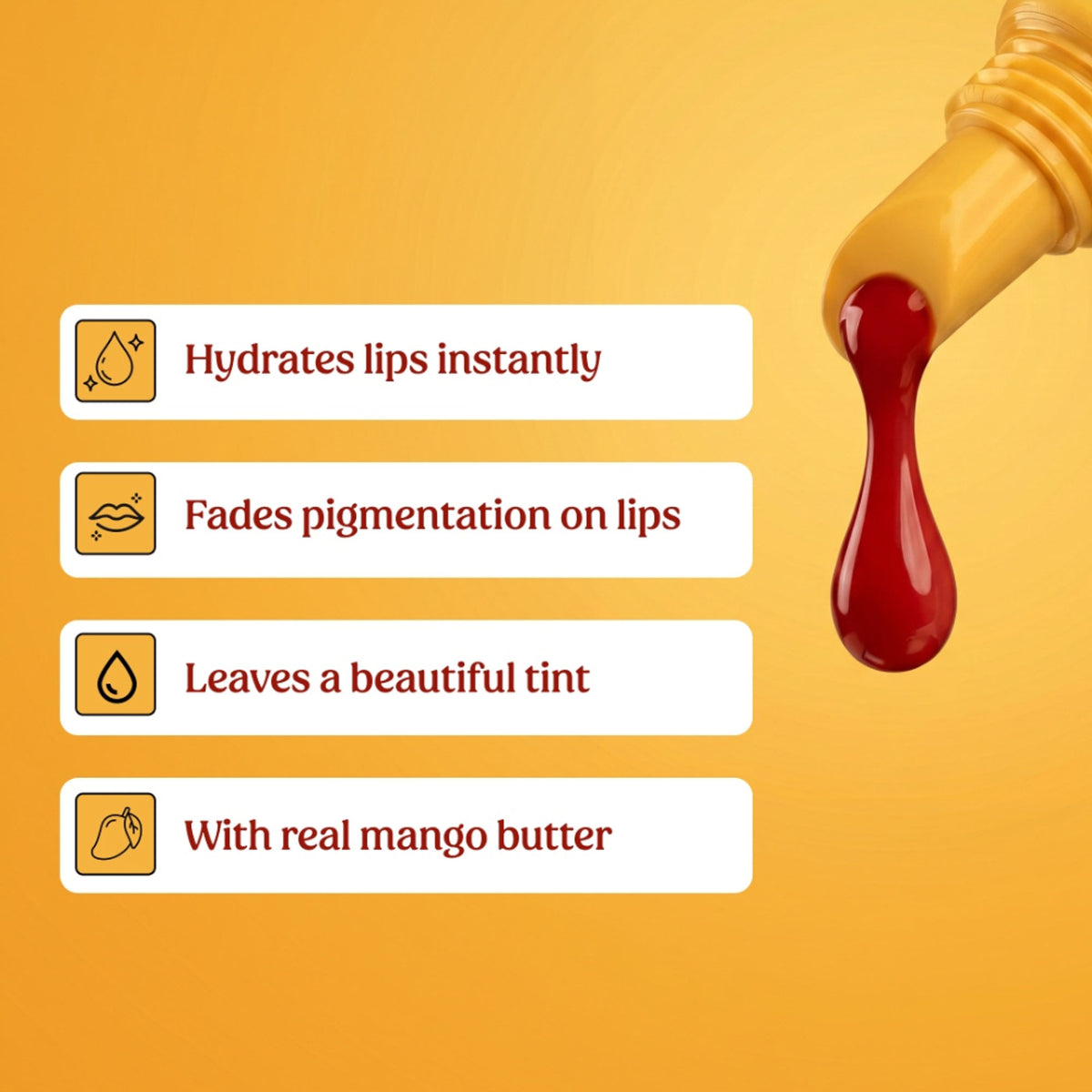 VILVAH Mango Milkshake Lip Balm With Reddish Orange Tint