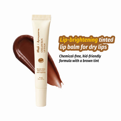 VILVAH Cream Bun Lip Balm With Warm Brown Tint