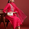 Dhiyona IE Ethnic Motifs Embroidered Sequinned Kurta With Trousers & Dupatta