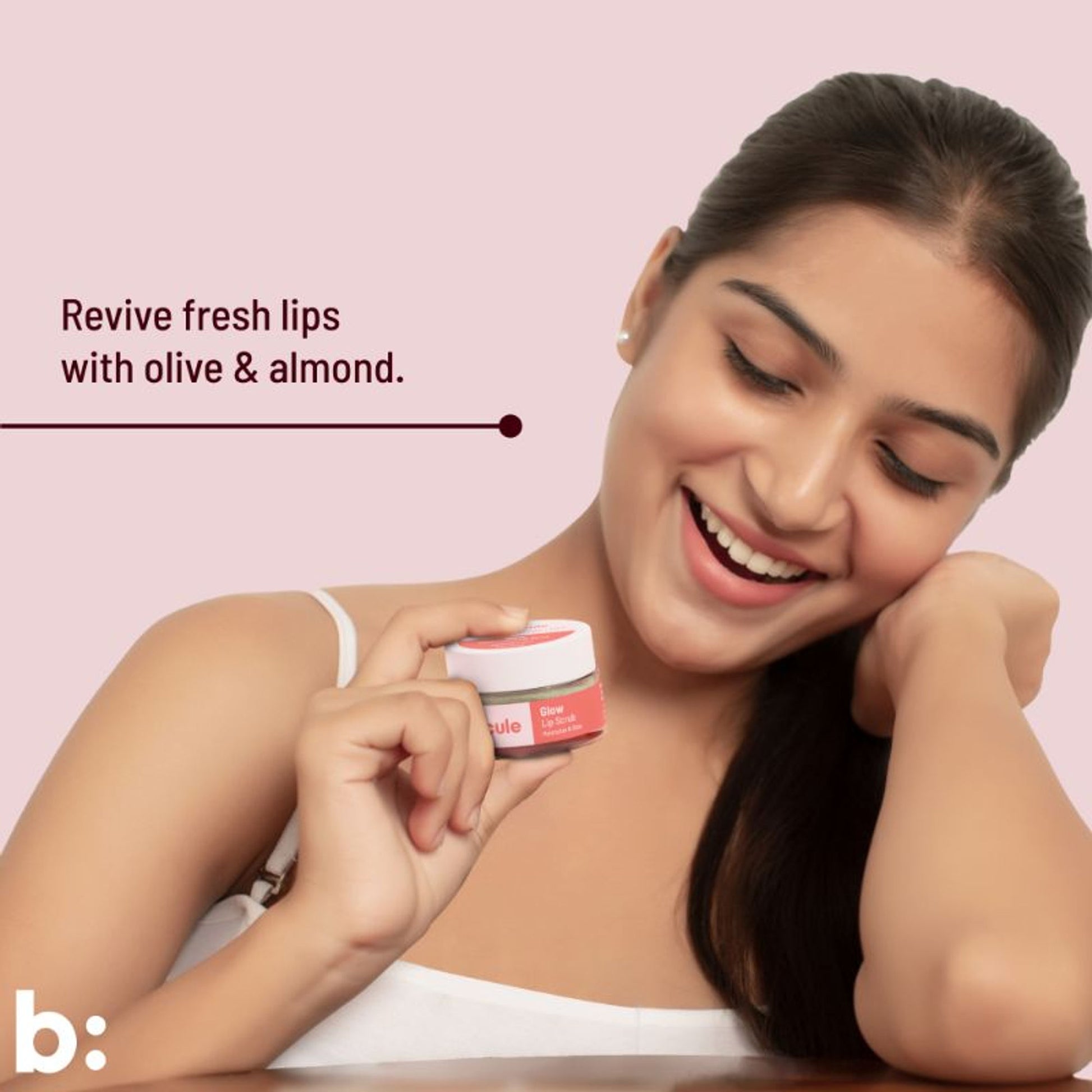 Biocule Vitamin E Glow Lip Scrub Balm For Bright & Glowing Lips With Peppermint