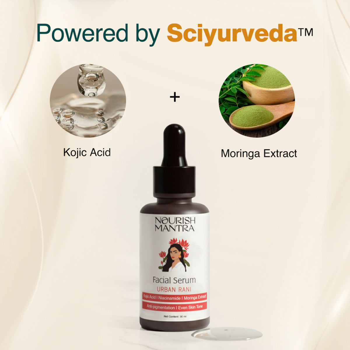Nourish Mantra Urban Rani Facial Serum for Youthful and Spotless Skin