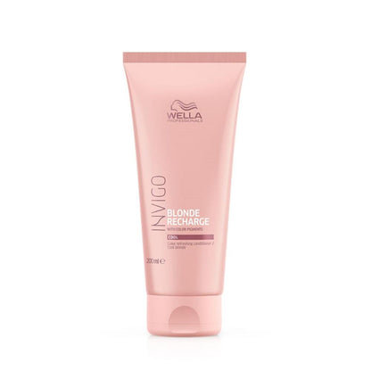 Wella Professionals Invigo Blonde Recharge Conditioner for Cool Blonde Hair Neutralize Yellow Tones
