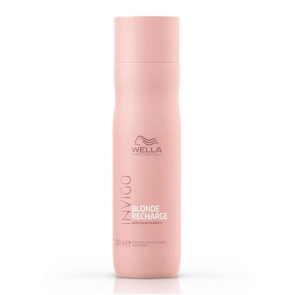 Wella Professionals Invigo Blonde Recharge Anti-Yellow Purple Shampoo for Blonde Hair