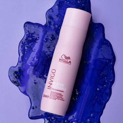 Wella Professionals Invigo Blonde Recharge Anti-Yellow Purple Shampoo for Blonde Hair