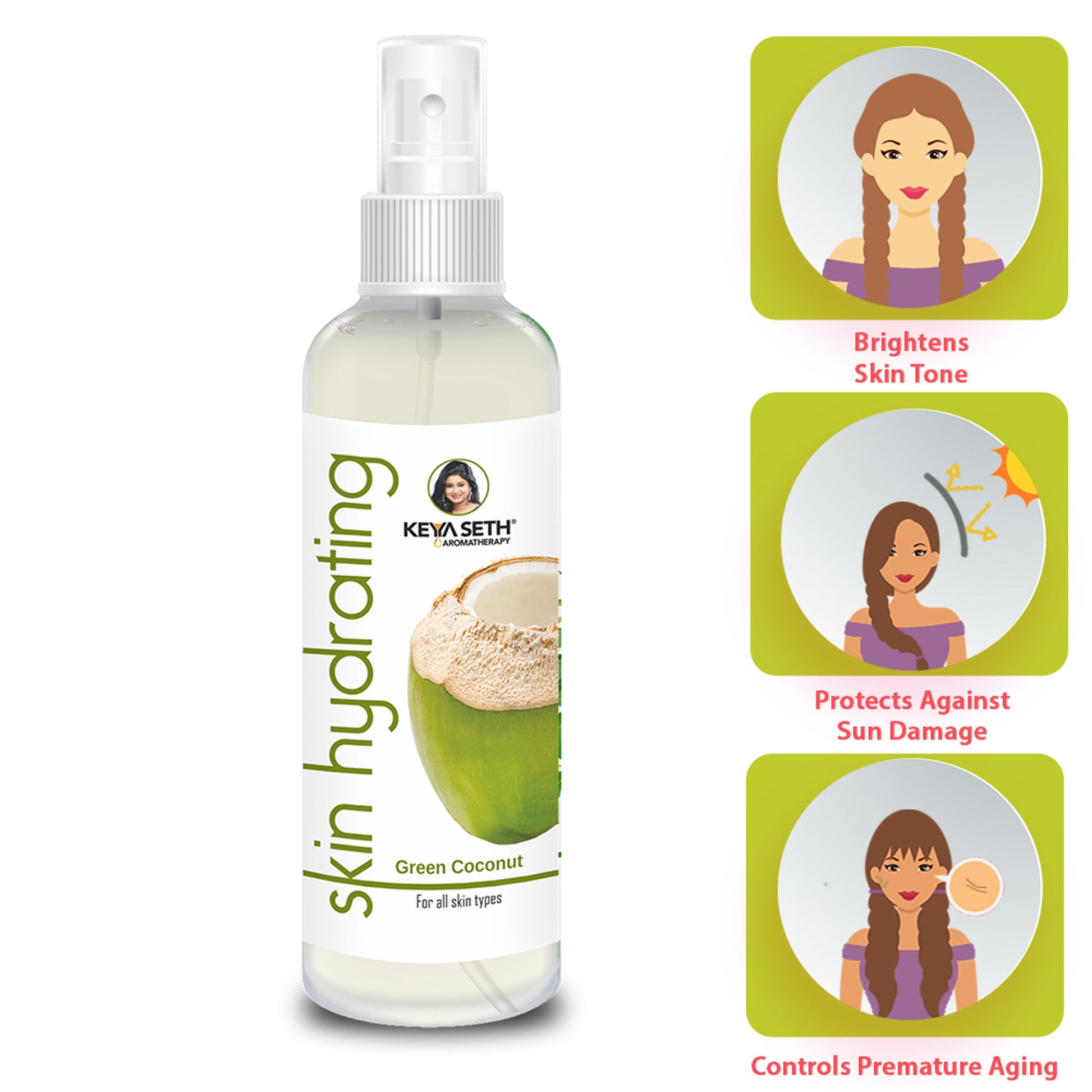 Keya Seth Aromatherapy Skin Hydrating Green Coconut Toner