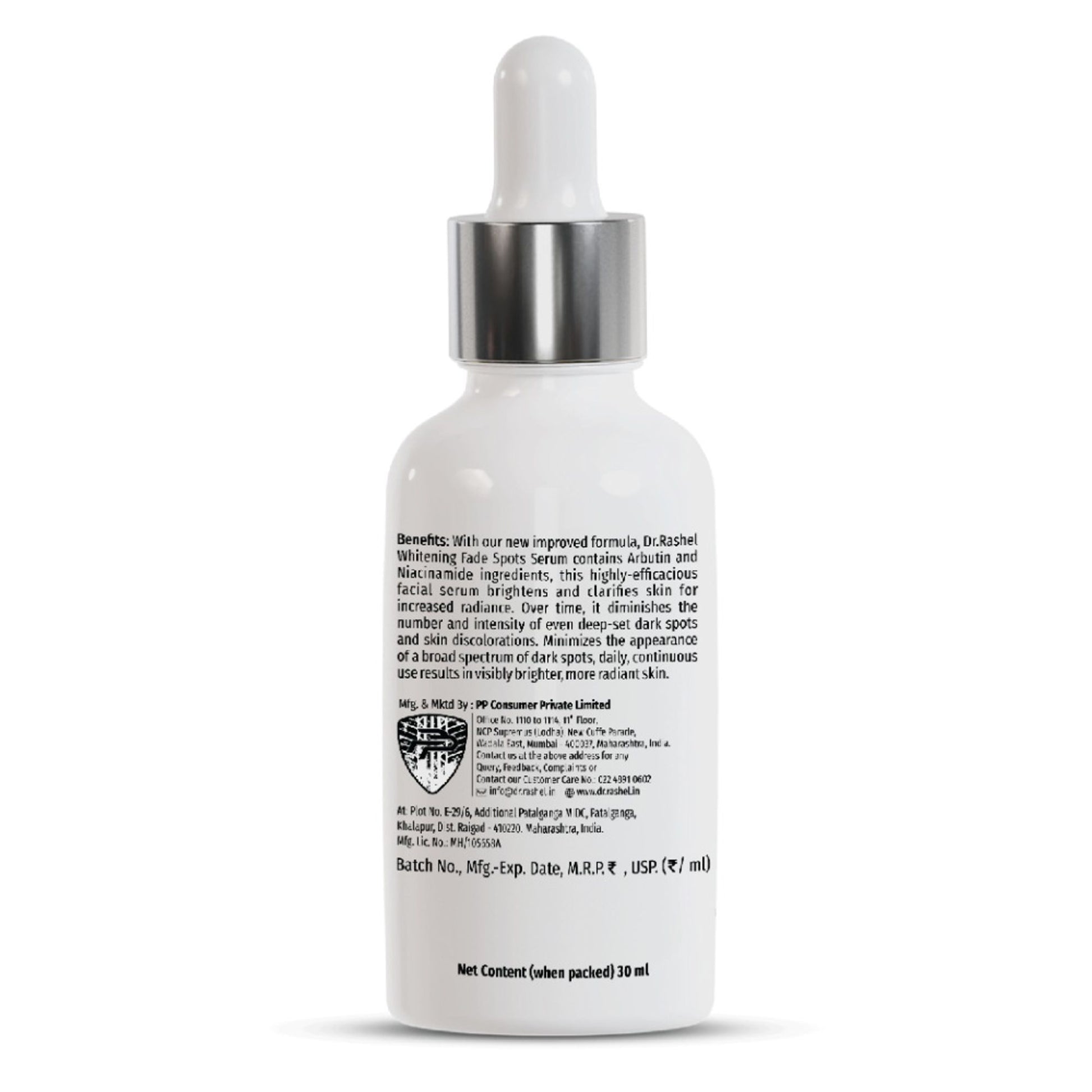 DR. RASHEL White Skin Face Serum Reduces Pigmentation, Dark Spots & Wrinkles