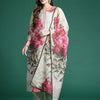 Dhiyona IE Floral Printed Regular Kurta with Trousers & Dupatta