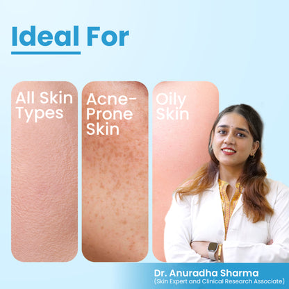 FCL Ultra Light Gold Silicone SPF 40 Sunscreen Gel Suitabe for All Skin Types