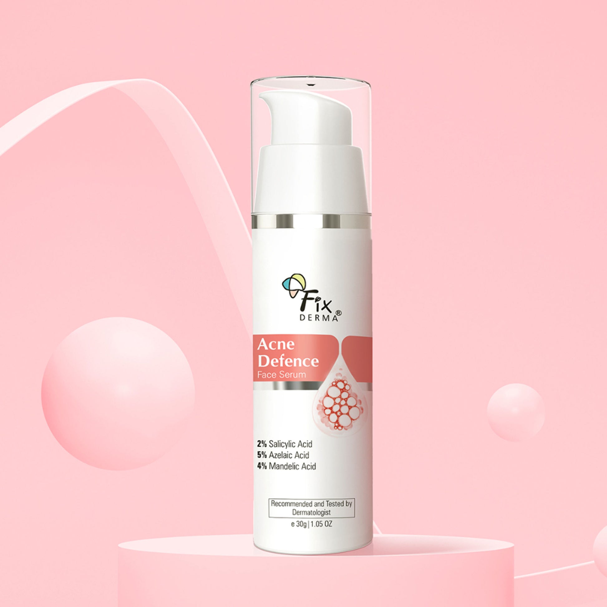Fixderma Acne Defence Face Serum with 2% Salicylic Acid for Anti Acne & Spot Treatment