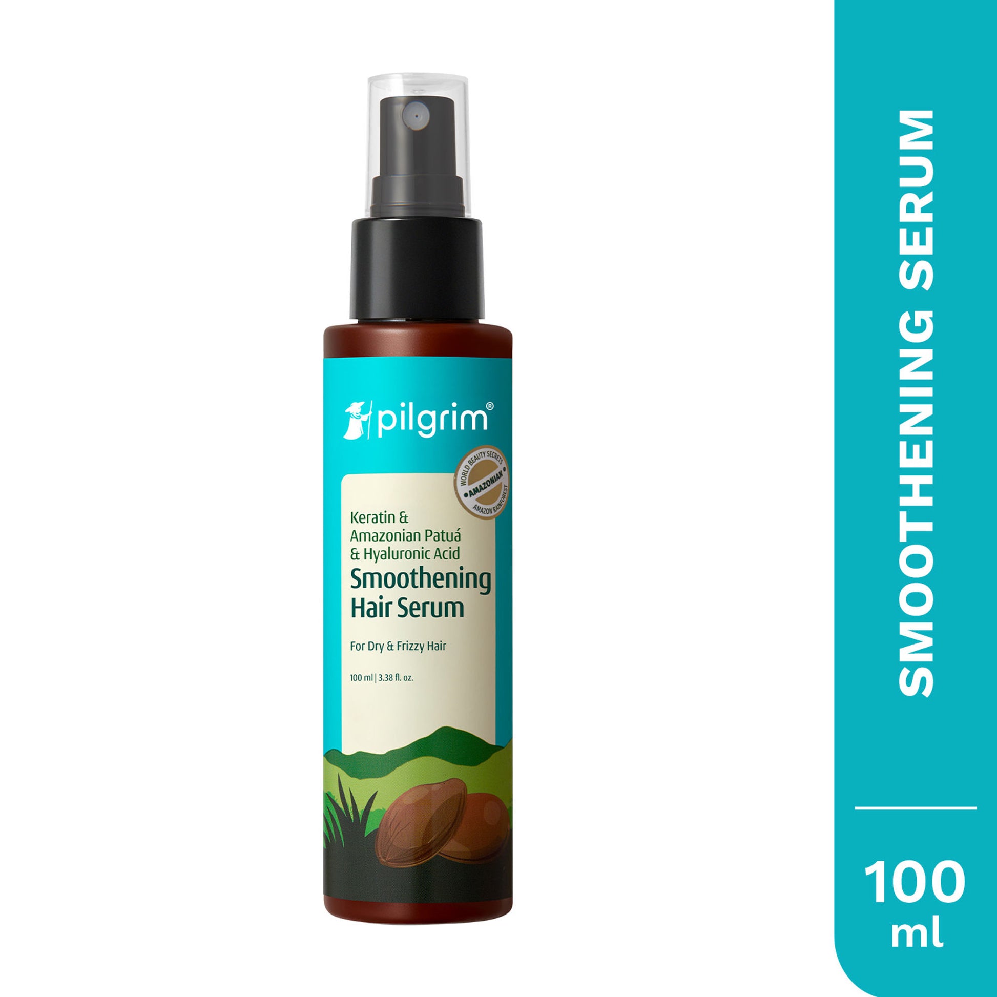 Pilgrim Patua & Hyaluronic Acid Smoothing Hair Serum for Dry & Frizzy Hair