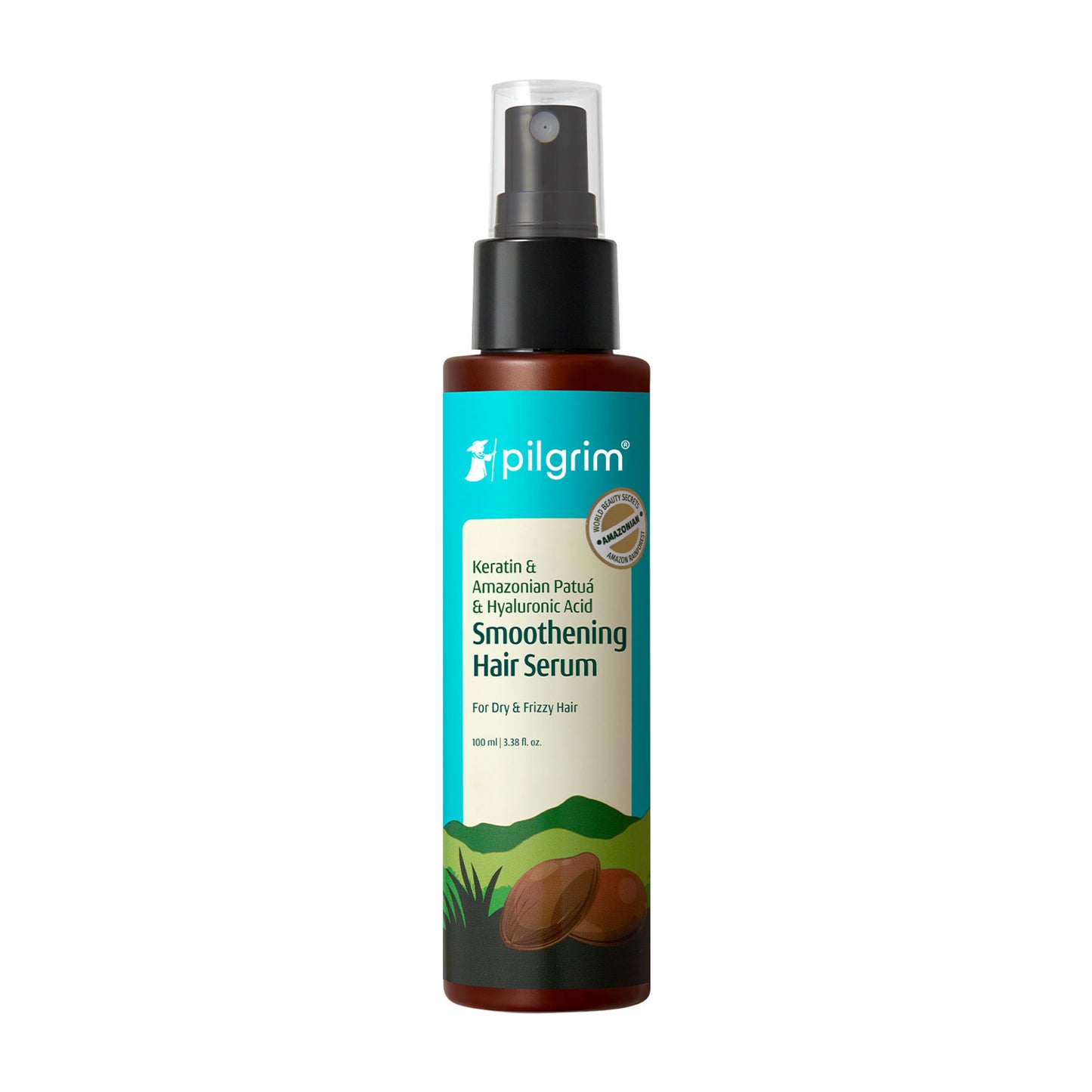 Pilgrim Patua & Hyaluronic Acid Smoothing Hair Serum for Dry & Frizzy Hair