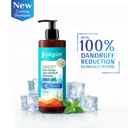 Pilgrim Australian Tea Tree & Salicylic Acid Cool Menthol Non-Drying Anti-Dandruff Shampoo