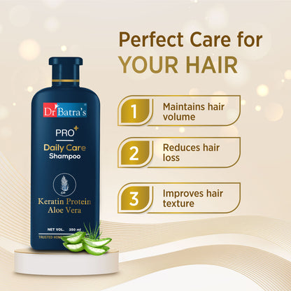 Dr Batra's PRO+ Daily Care Shampoo with Keratin Protien Daily Care Shampoo (Pack of 1)