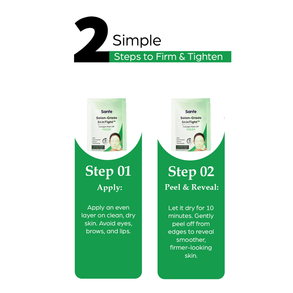 Sanfe Salon Grade Skintight Collagen Peel Off Mask