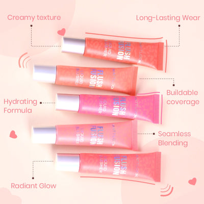 Matt look Flush Fusion Liquid Blusher - Cherry Blossom-02