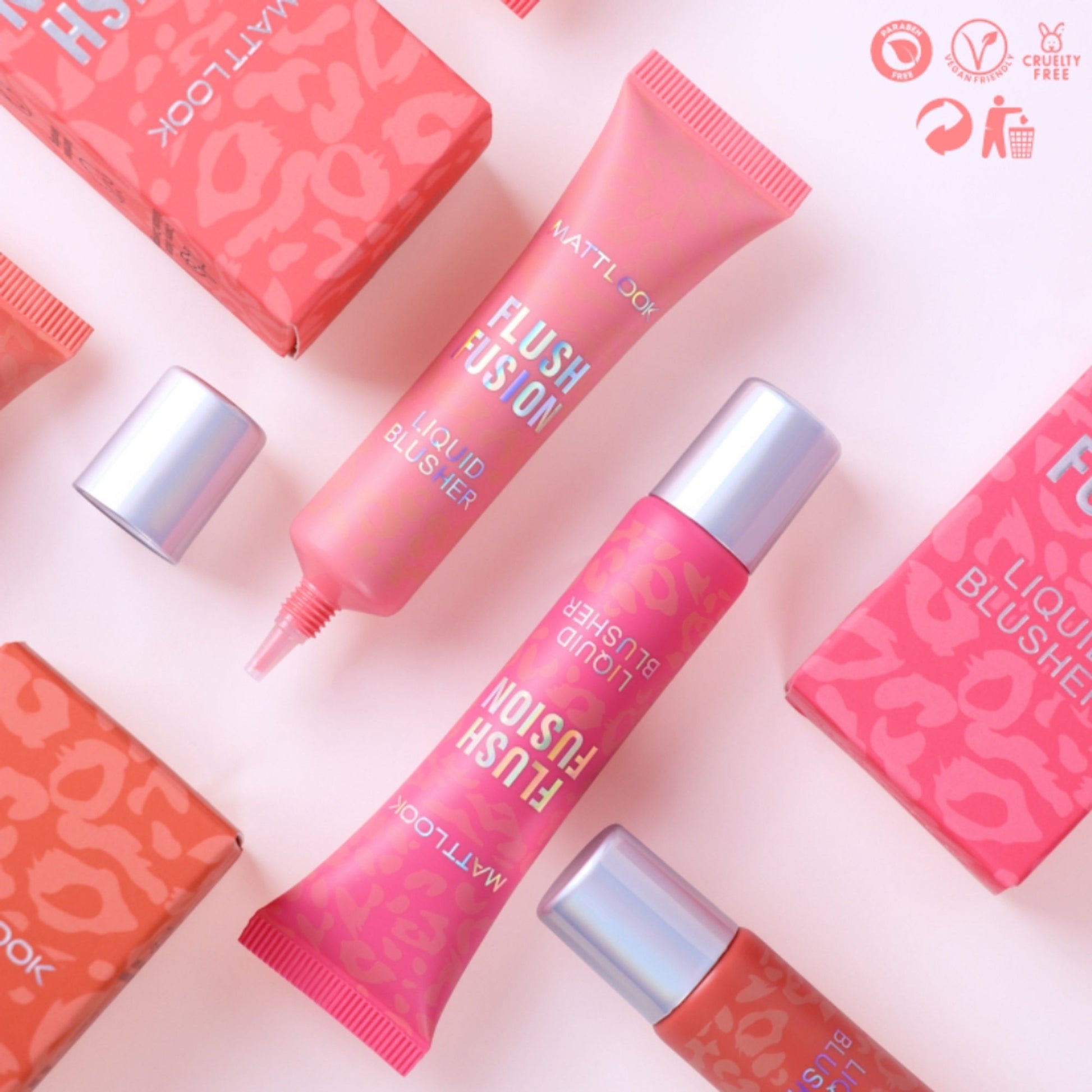 Matt look Flush Fusion Liquid Blusher - Rosy Charm-05