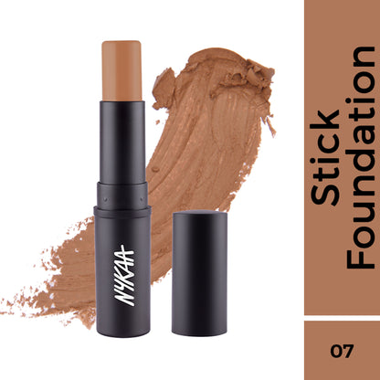 Nykaa Cosmetics SKINgenius Foundation Stick Conceal Contour & Corrector - Toffee Chisel 07