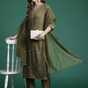 Dhiyona IE Ethnic Motifs Embroidered Kurta with Trousers & Dupatta