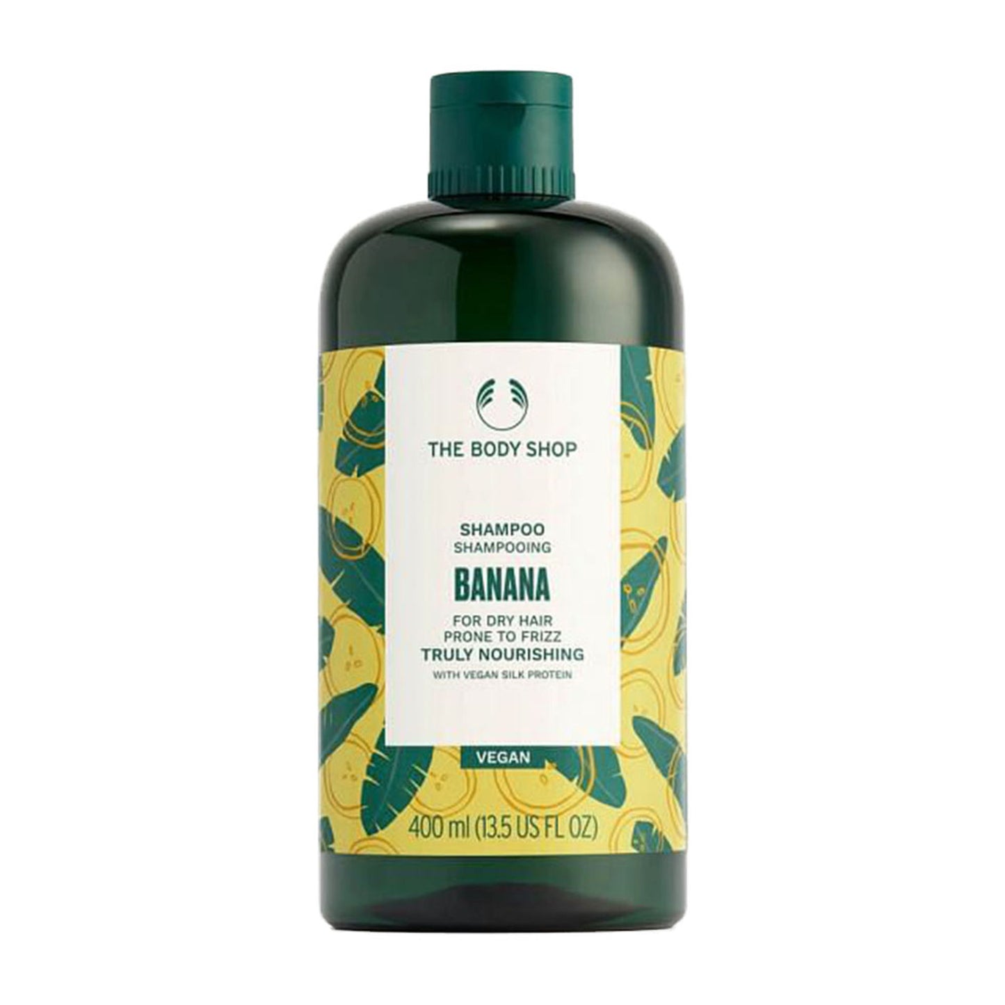 The Body Shop Banana Nourishing Shampoo, Repairs Frizz, Organic Banana Puree