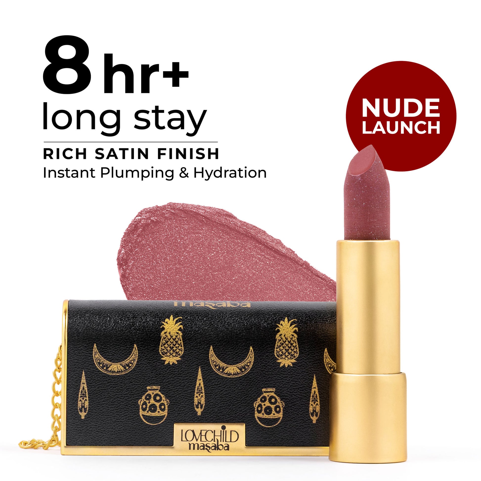 LoveChild Masaba The Batua Satin Lipstick - Thak Gayi