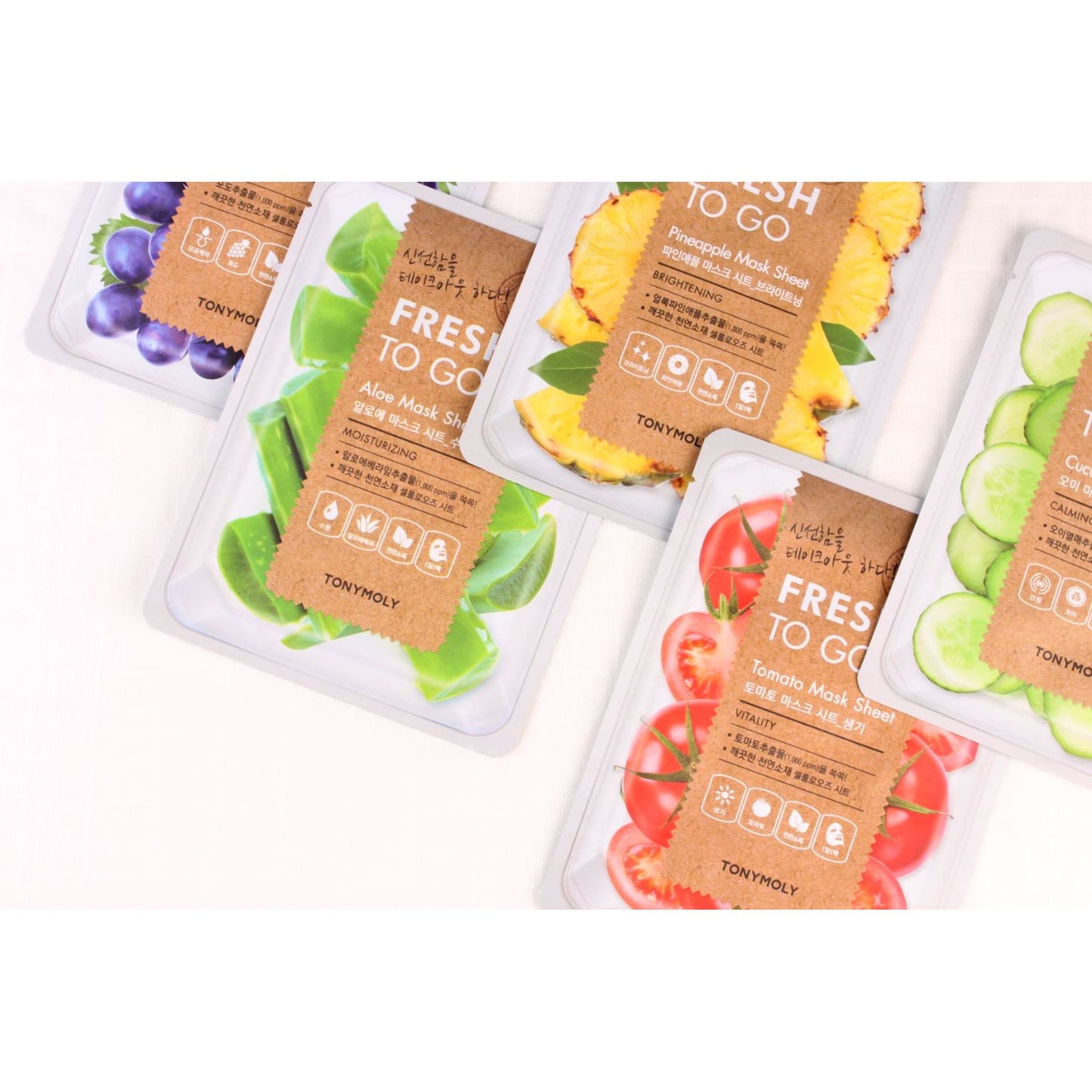 TONYMOLY Korean Fresh To Go Face Sheet Mask - Pineapple