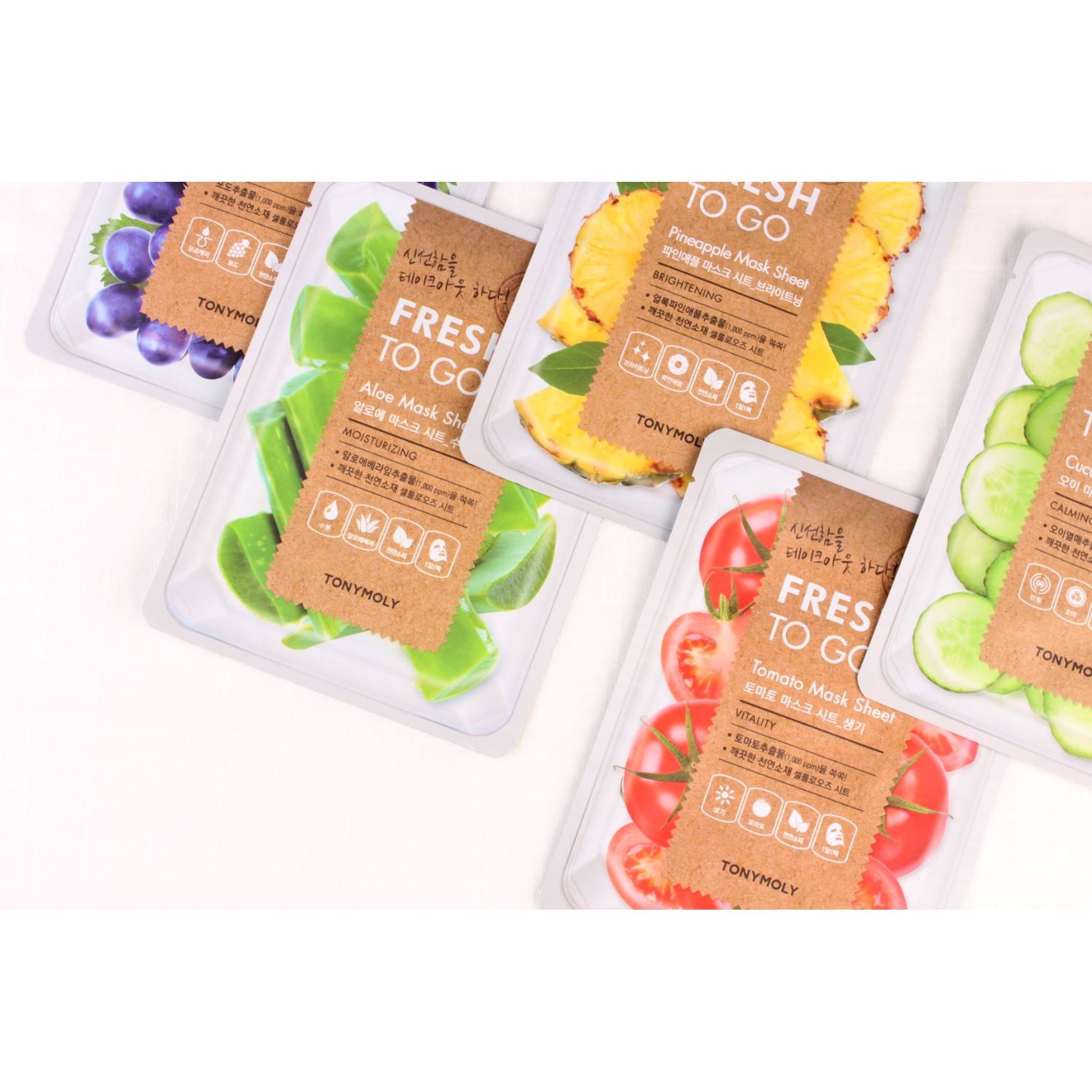 TONYMOLY Korean Fresh To Go Face Sheet Mask - Pineapple