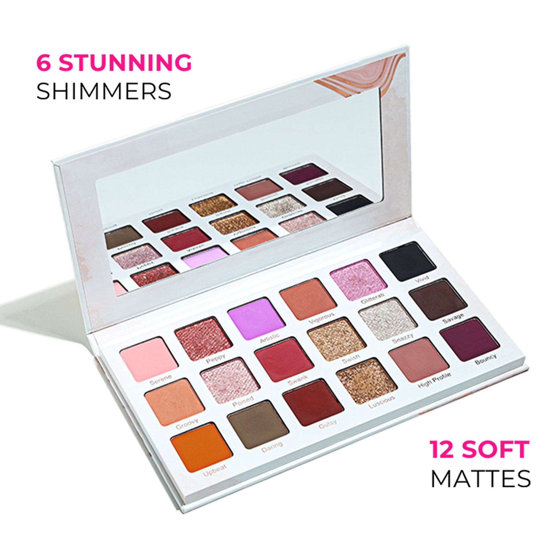 Praush Beauty The Showstopper Eyeshadow Palette With 18 Pigmented Shades