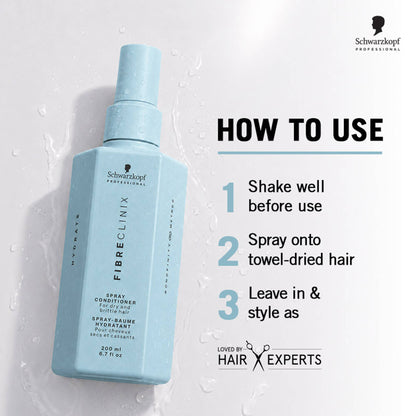 Schwarzkopf Professional Fibre Clinix Hydrate Hair Spray Conditioner