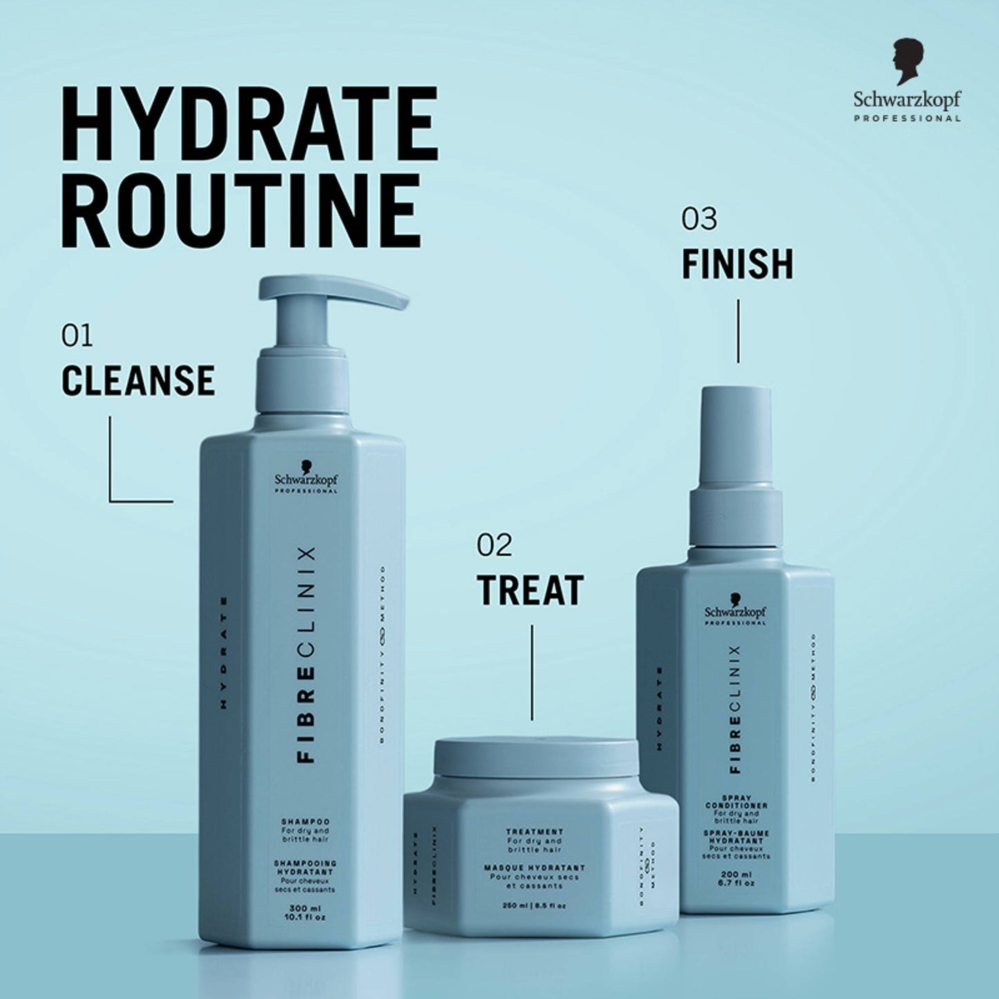 Schwarzkopf Professional Fibre Clinix Hydrate Hair Spray Conditioner
