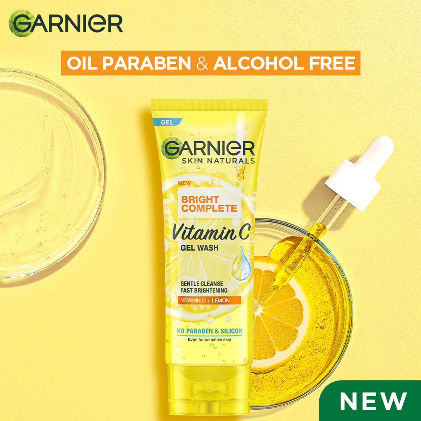 Garnier Bright Complete Vitamin C Gel Facewash