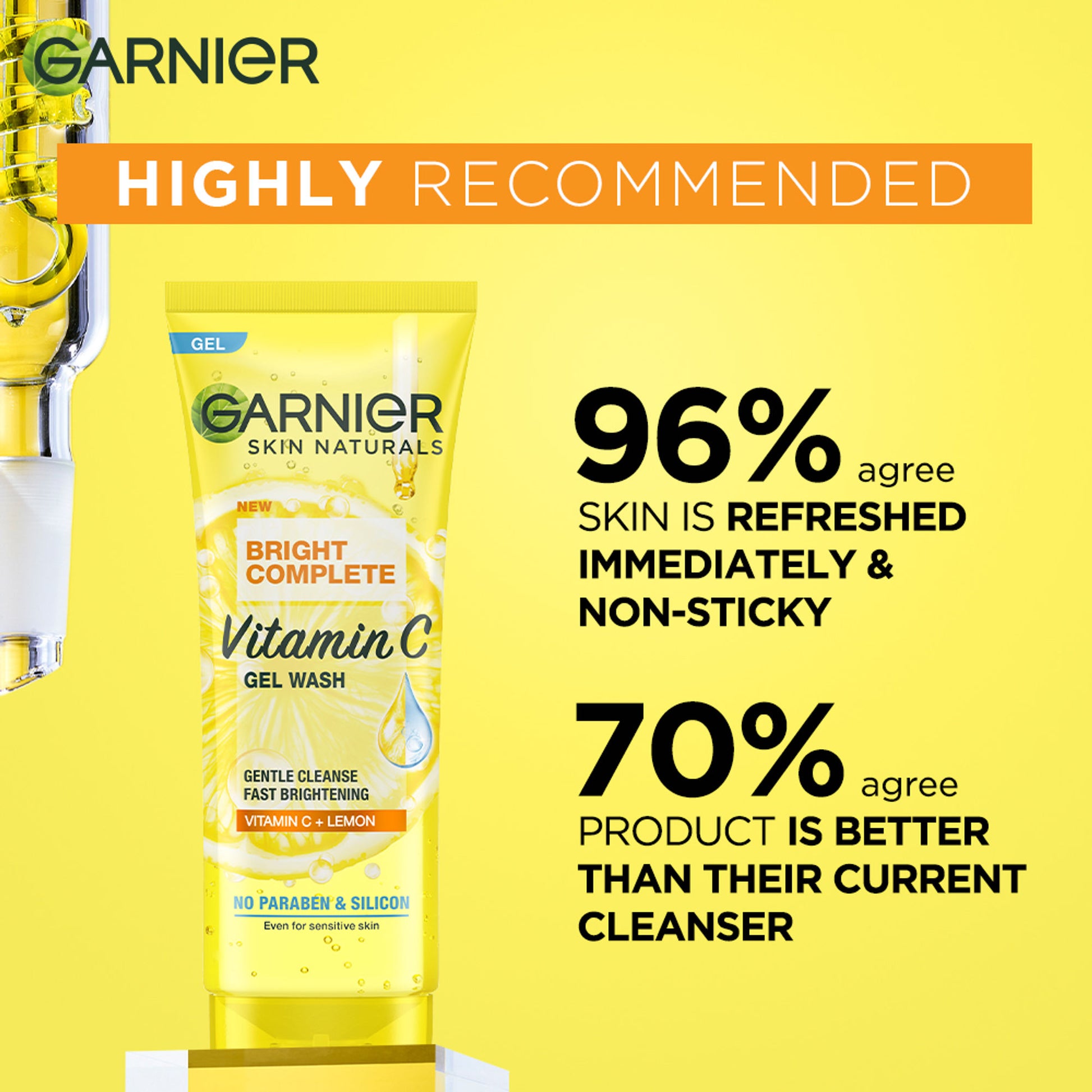Garnier Bright Complete Vitamin C Gel Facewash