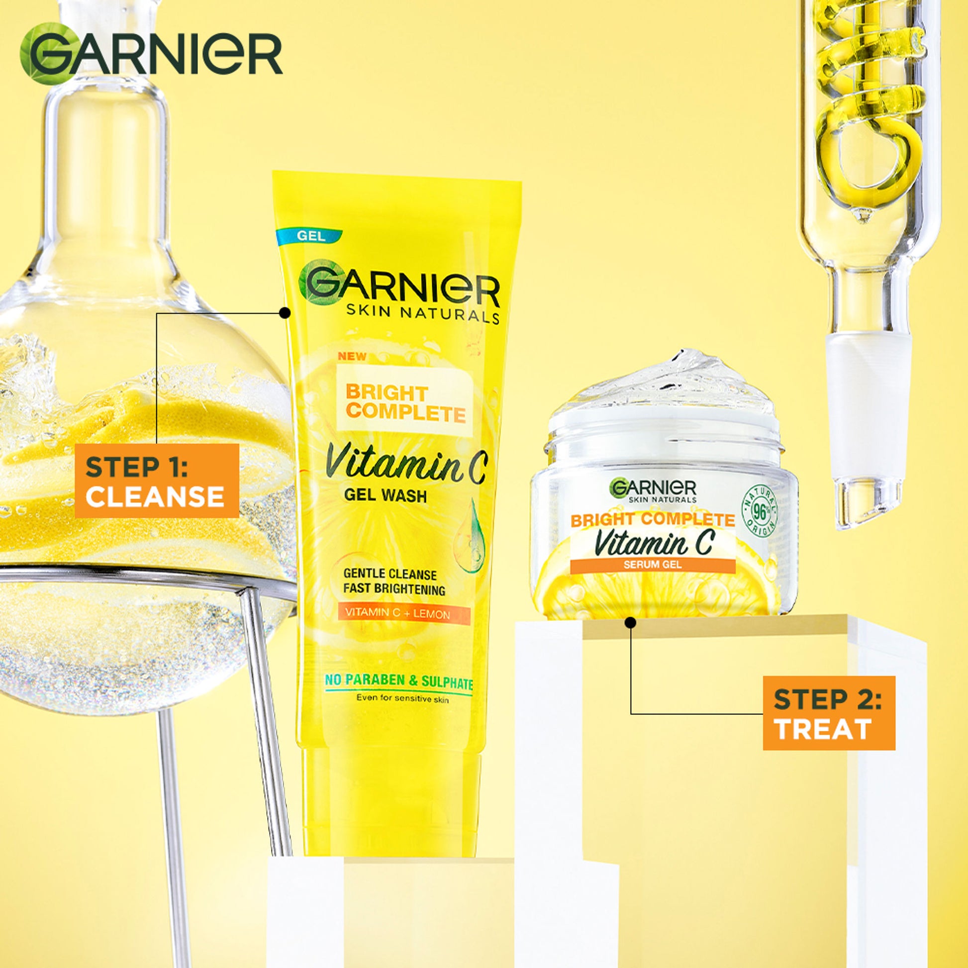 Garnier Bright Complete Vitamin C Gel Facewash