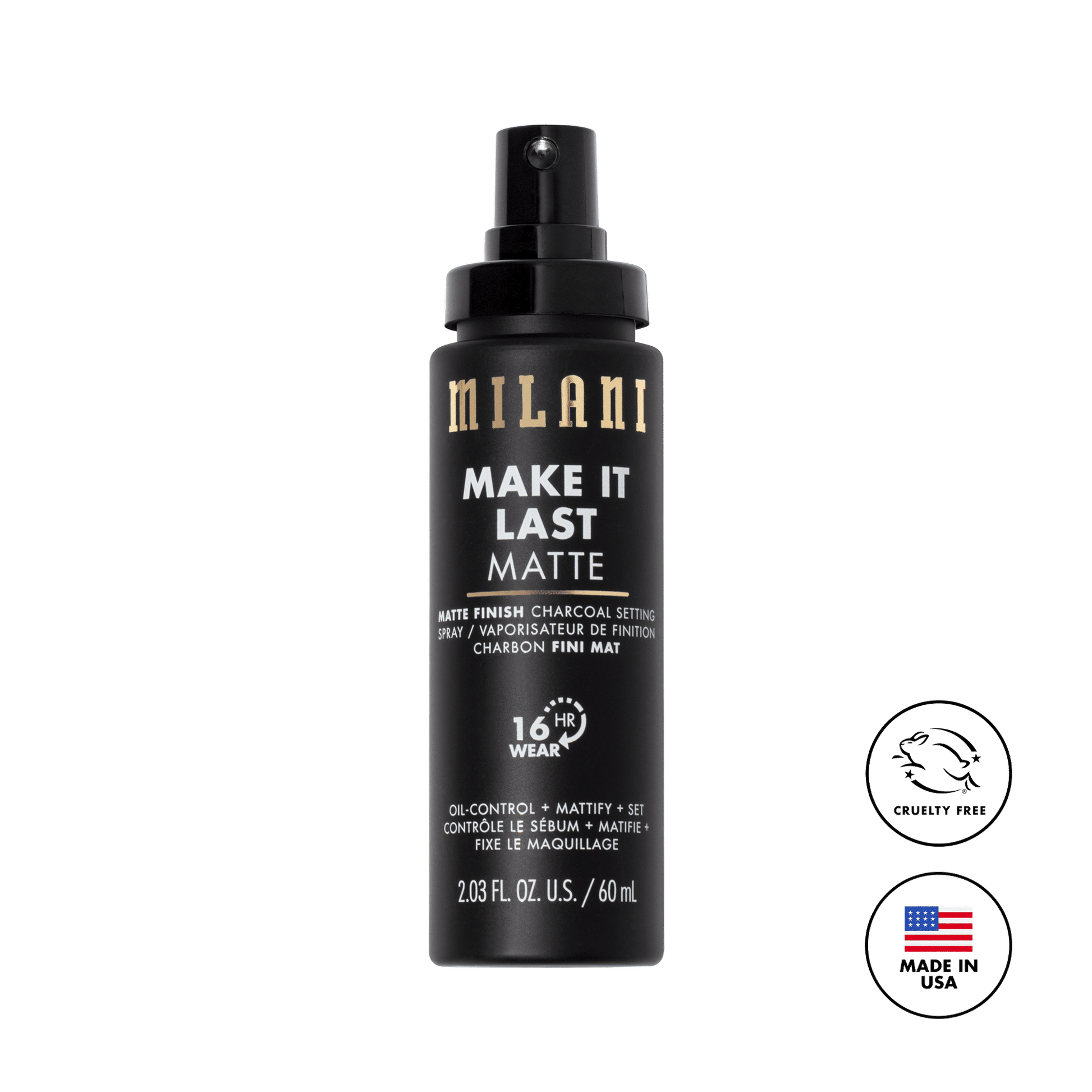 Milani Make It Last Matte Finish Setting Spray - Charcoal
