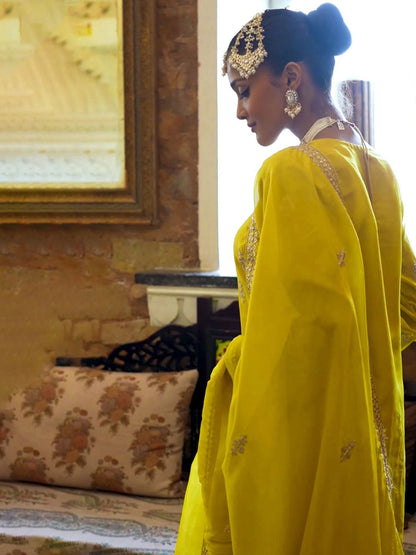 Indyancart IE Women Ethnic Motifs Embroidered Regular Kurta with Palazzos & With Dupatta