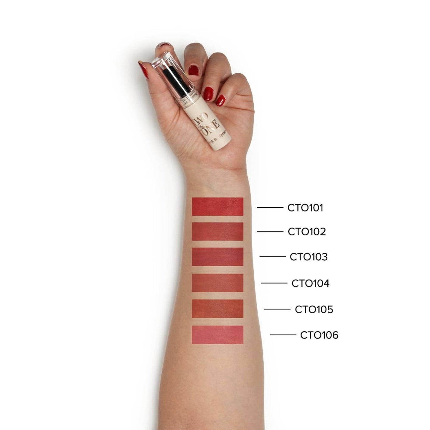 Character Two In One - Lipstick & Lipcare Hydrating Texture Waterproof and Long-Lasting - CTO101