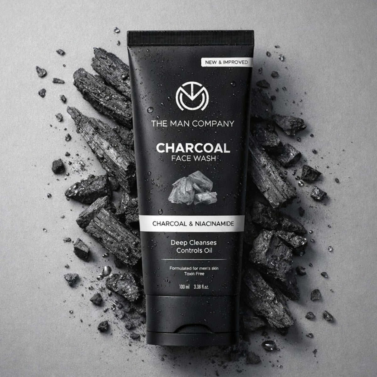 The Man Company Charcoal Face Wash For Men with Charcoal & Niacinamide