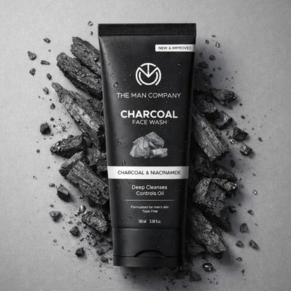 The Man Company Charcoal Face Wash For Men with Charcoal & Niacinamide