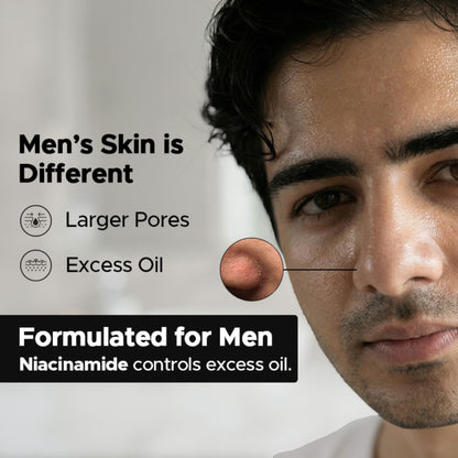 The Man Company Charcoal Face Wash For Men with Charcoal & Niacinamide