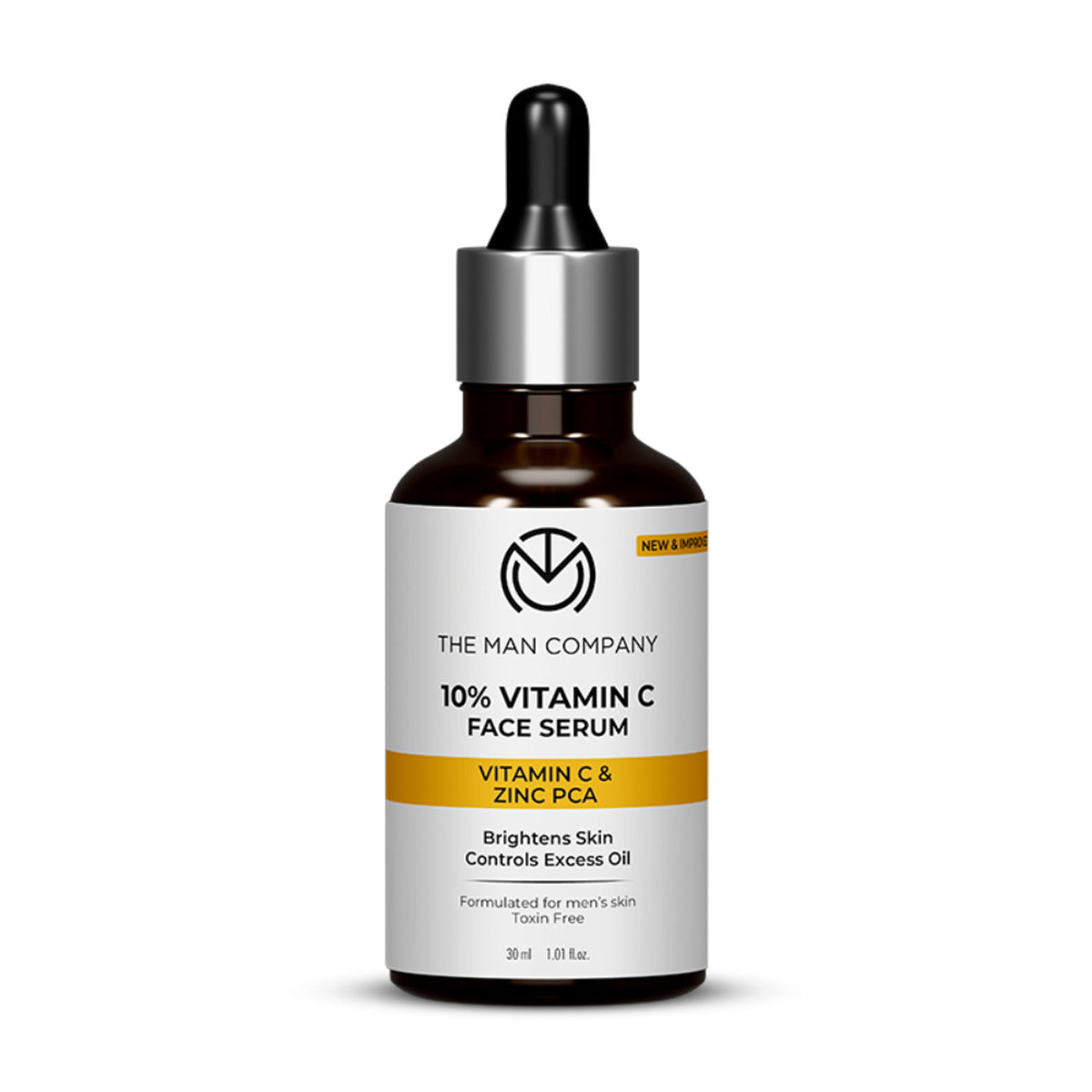 The Man Company 10% Vitamin C Face Serum For Man with Stable Vitamin C & Zinc PCA