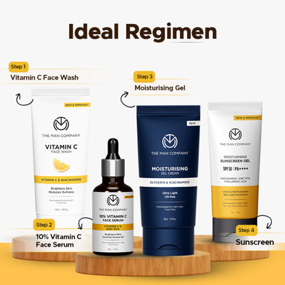 The Man Company 10% Vitamin C Face Serum For Man with Stable Vitamin C & Zinc PCA