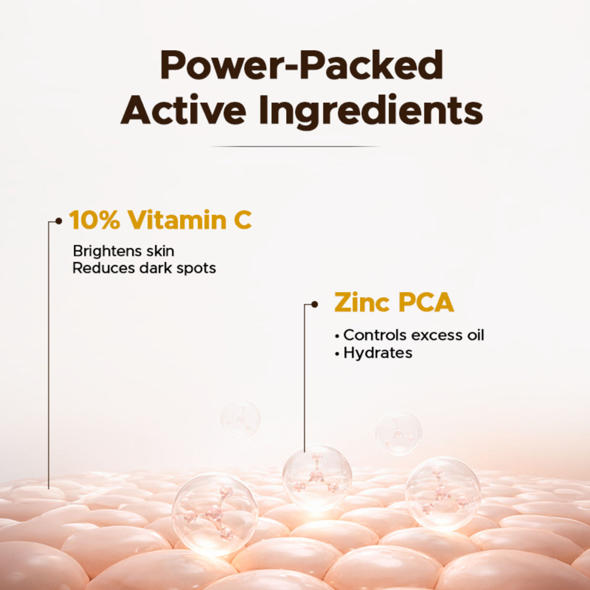 The Man Company 10% Vitamin C Face Serum For Man with Stable Vitamin C & Zinc PCA