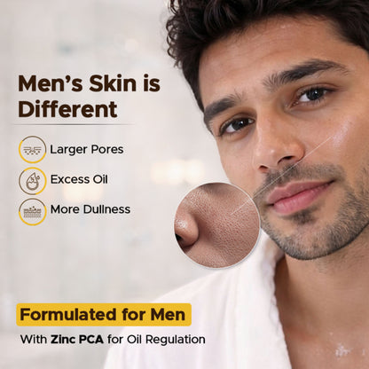 The Man Company 10% Vitamin C Face Serum For Man with Stable Vitamin C & Zinc PCA