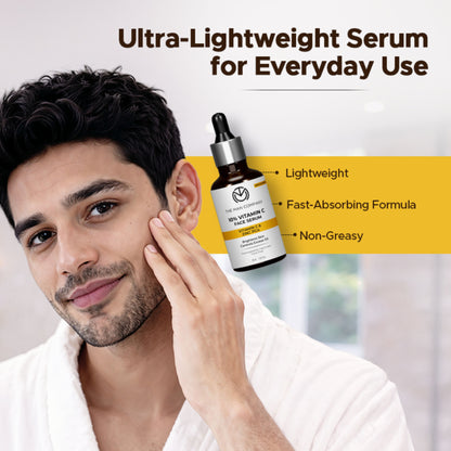The Man Company 10% Vitamin C Face Serum For Man with Stable Vitamin C & Zinc PCA