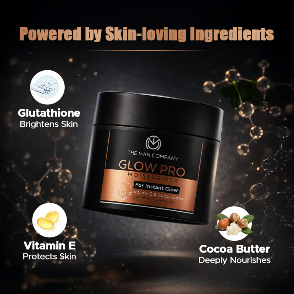The Man Company Glow Pro Non-Sticky Daily Moisturizer for Instant Glow