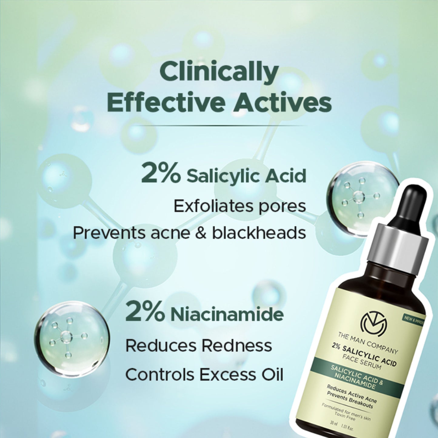 The Man Company 2% Salicylic Acid Face Serum For Man with Niacinamide