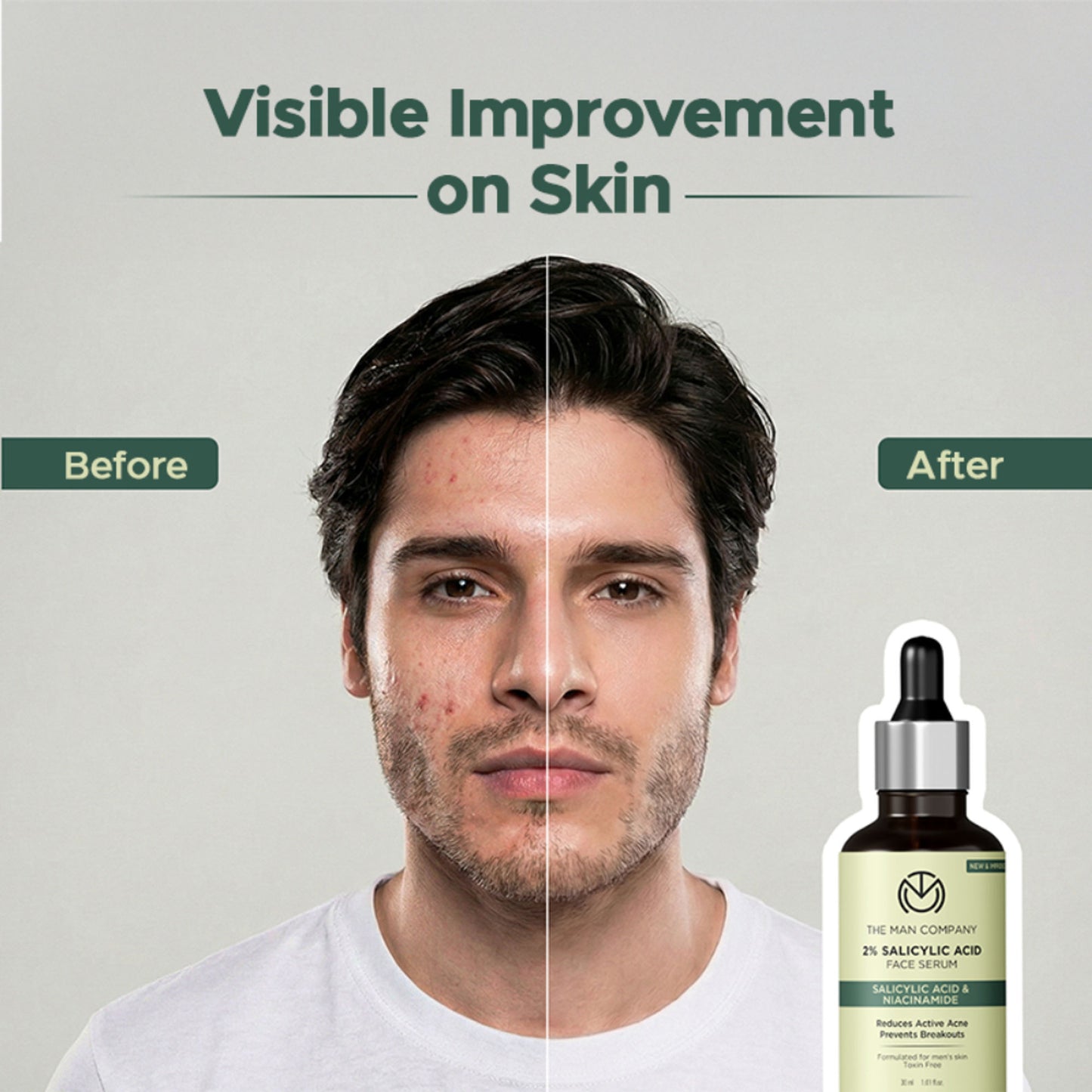The Man Company 2% Salicylic Acid Face Serum For Man with Niacinamide