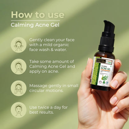 Indus Valley Acne Gel Seaweed & Tea Tree Anti Acne, Oil Control & Soothing